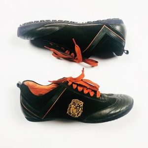 Versus Versace Leather and Suede Sneaker